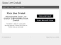 Xbox live carte abonnement gratuit