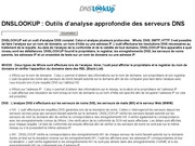 Système de controle   de domaine: Dnslookup.fr