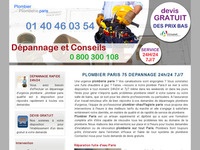 Plombier Paris - Conseil dépannage et réparation plomberie 01.40.46.03.54