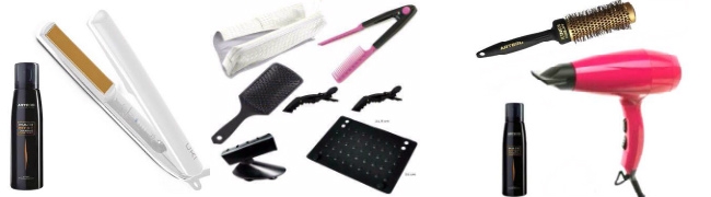 Le sèche cheveux lisseur en kit avec un fer à lisser professionnel